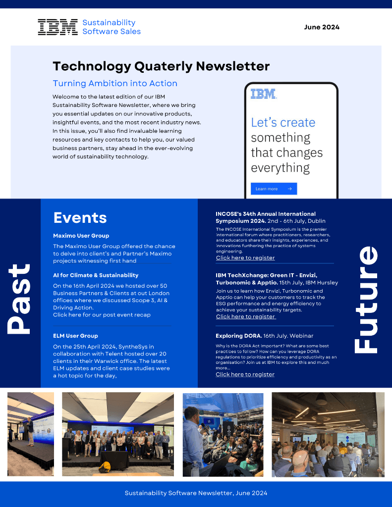 IBM Sustainability Newsletter